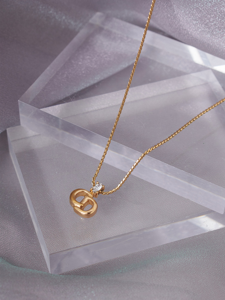 Christian DiorCDロゴネックレス(ヴィンテージアクセサリー