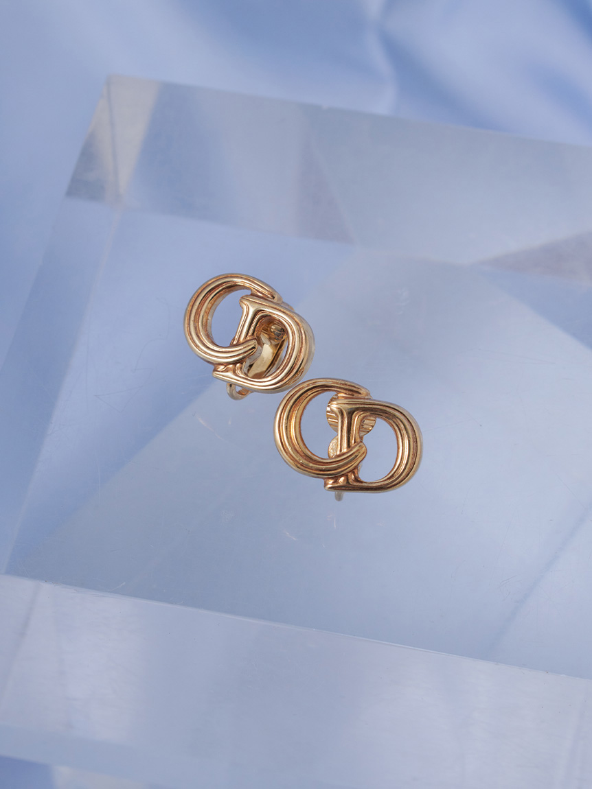 Christian DiorCDロゴイヤリング(ヴィンテージアクセサリー