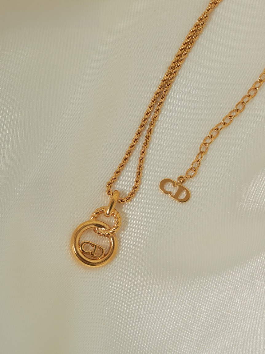Christian DiorCDロゴネックレス(ヴィンテージアクセサリー