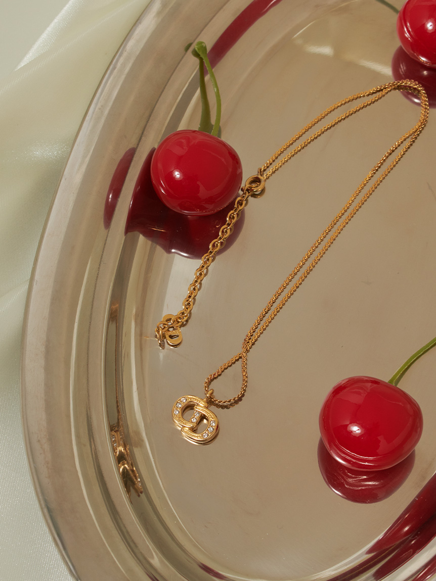 Christian DiorCDロゴネックレス(ヴィンテージアクセサリー 