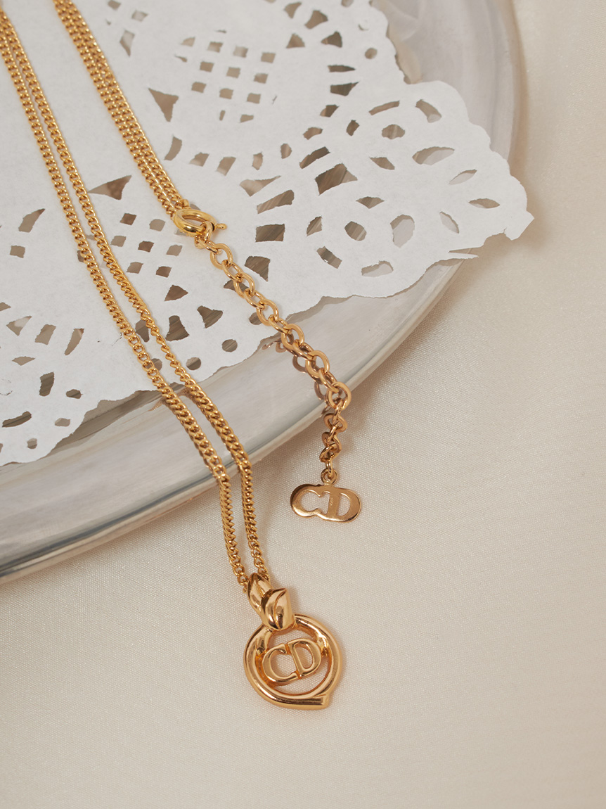 Christian DiorCDロゴネックレス(ヴィンテージアクセサリー