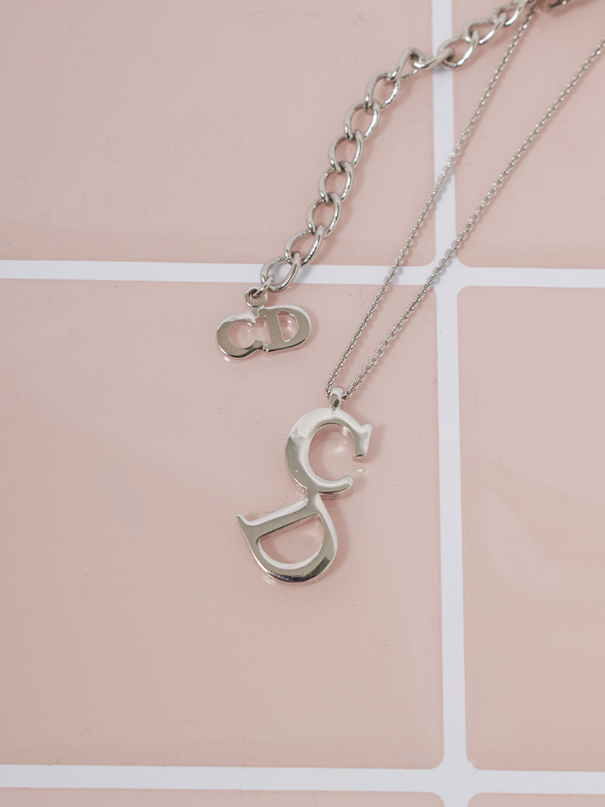 Christian DiorCDロゴネックレス(ヴィンテージアクセサリー
