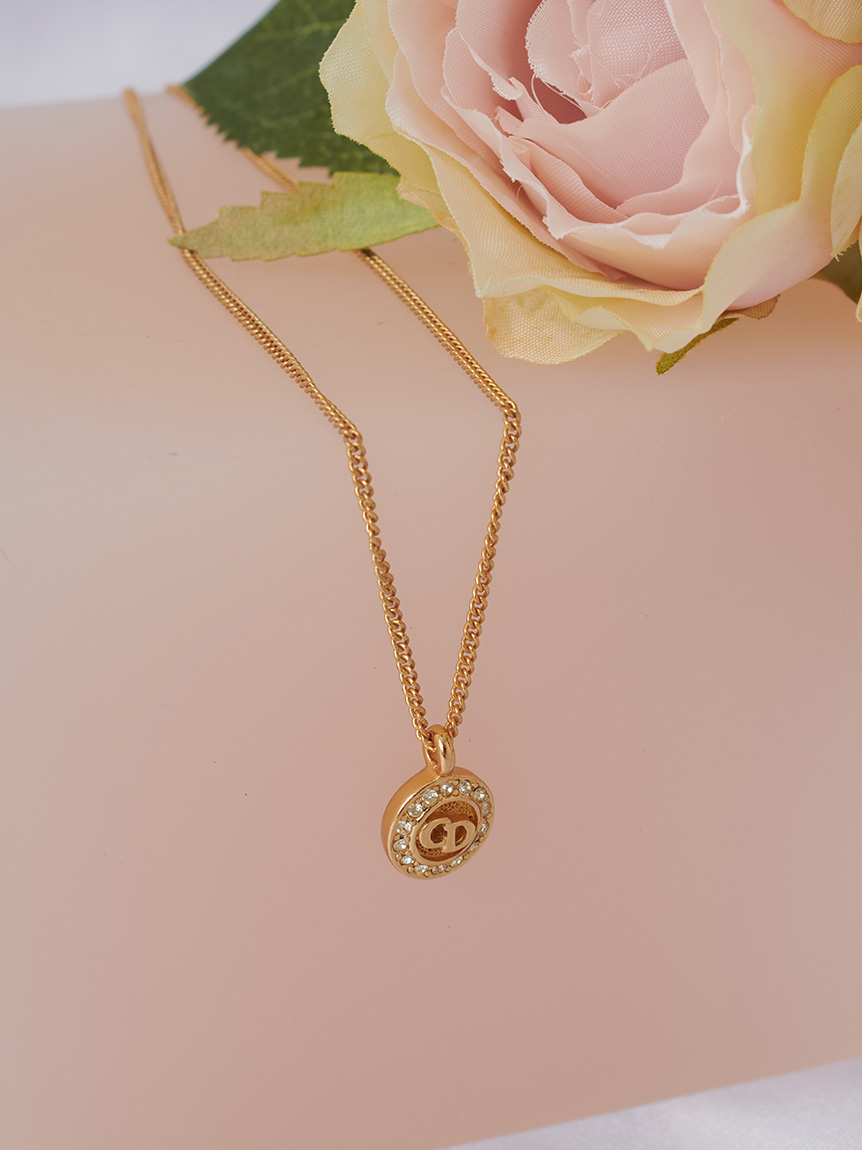 Christian DiorCDロゴネックレス(ヴィンテージアクセサリー