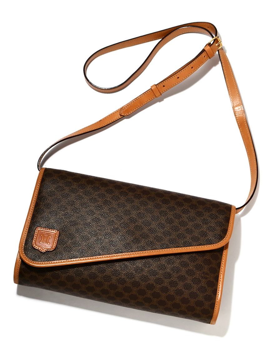 CELINEマカダムモノグラムショルダーバッグ