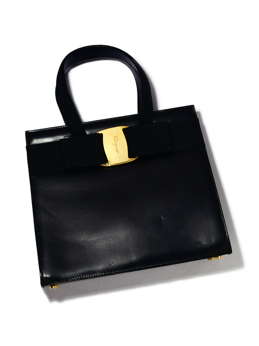 Salvatore Ferragamoヴァラスムースカーフハンドバッグ