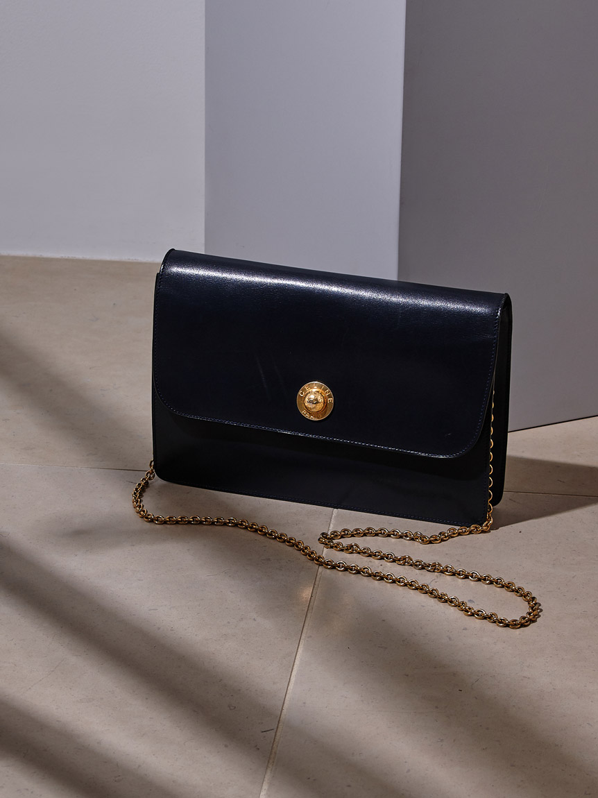 CELINE ロゴスターチェーンショルダー(ヴィンテージバッグ
