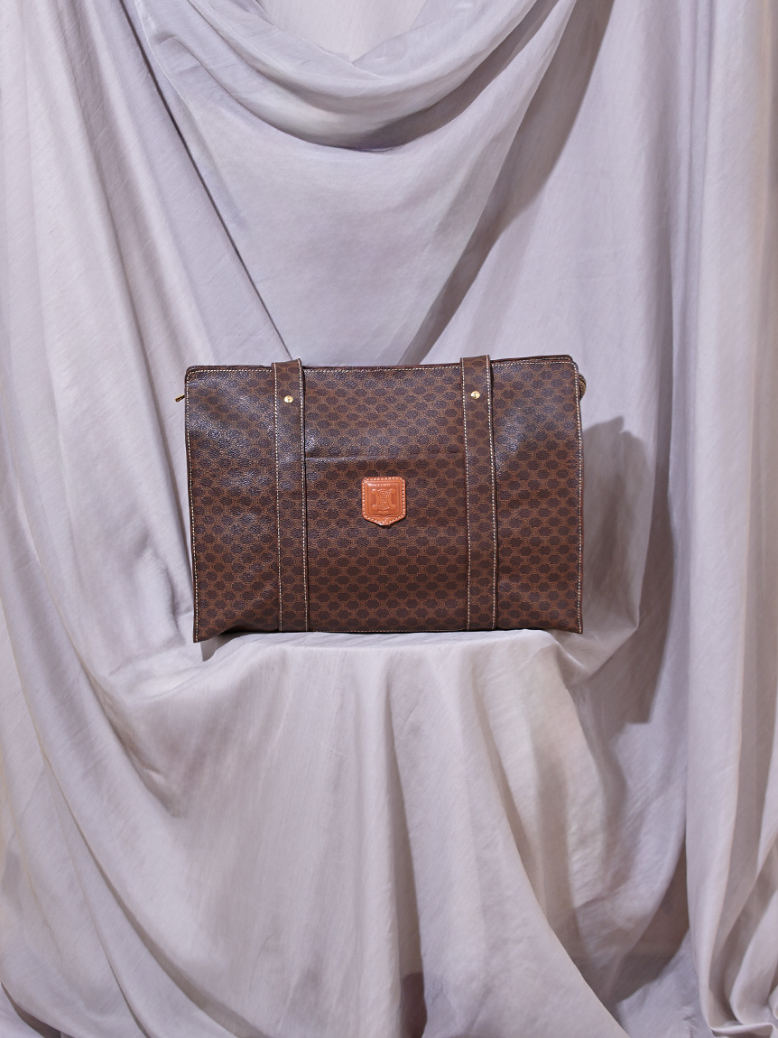 CELINE セリーヌ トートバッグ マカダム柄 ロゴ PVC レザー