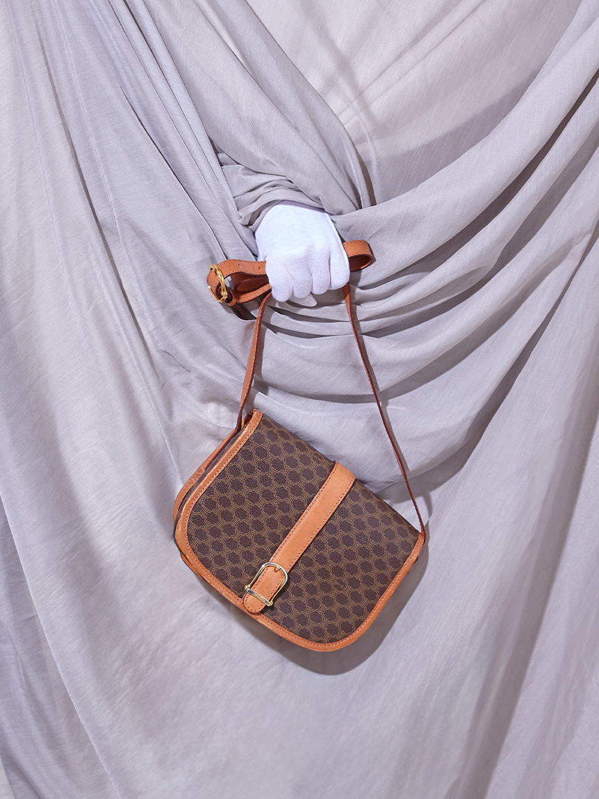 CELINE マカダムモノグラムショルダー(ヴィンテージバッグ 