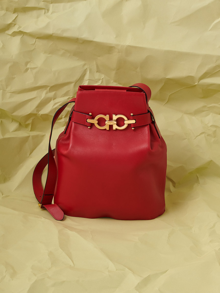 Salvatore Ferragamo ガンチーニ巾着ショルダー(ヴィンテージバッグ