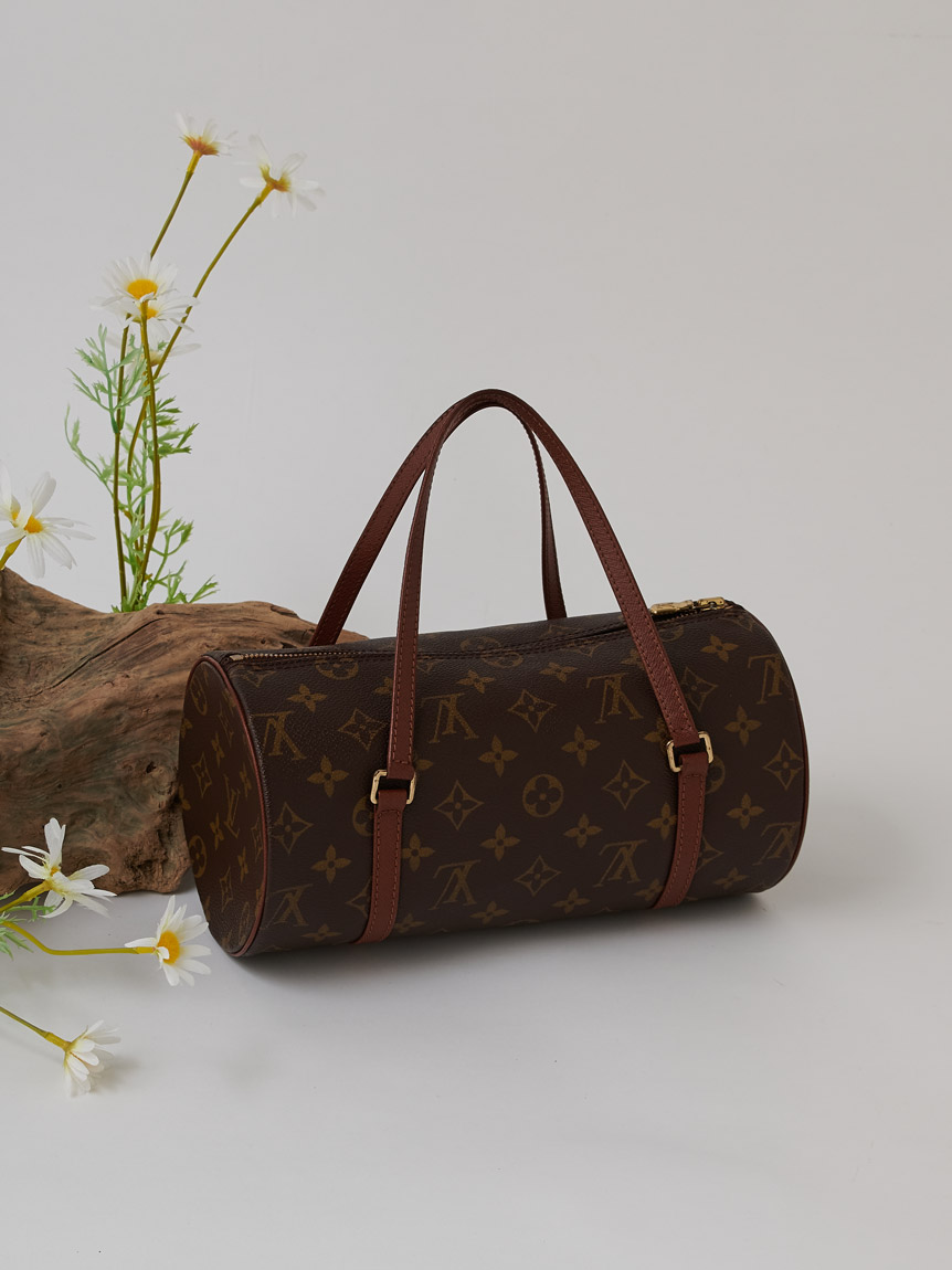 価格は安く Louis PMサイズ(ヴィンテージバッグ モノグラムパピヨン Vuitton バッグ