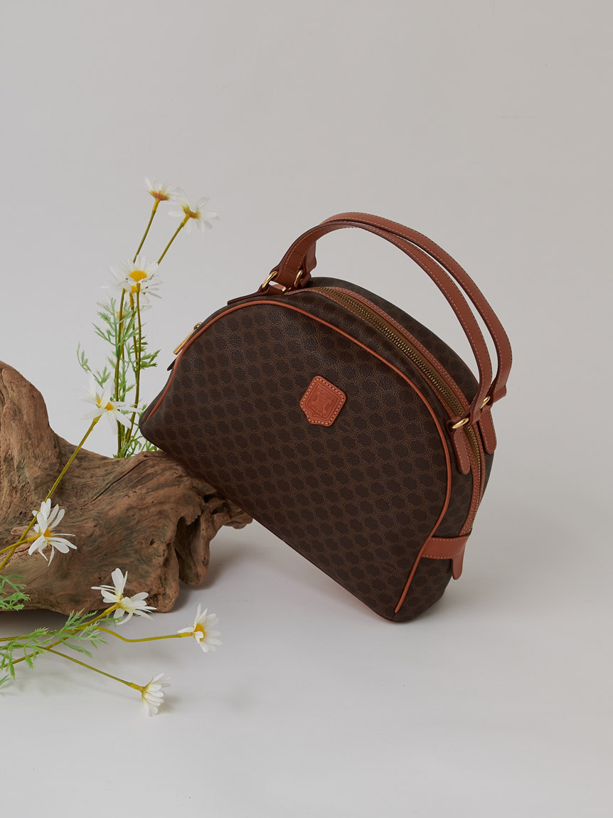 CELINE マカダムモノグラムハンドバッグ(ヴィンテージバッグ