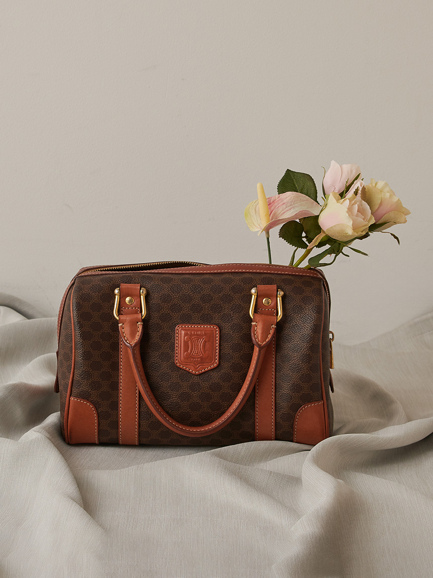 CELINE マカダムモノグラムボストン ミディアムサイズ(ヴィンテージ