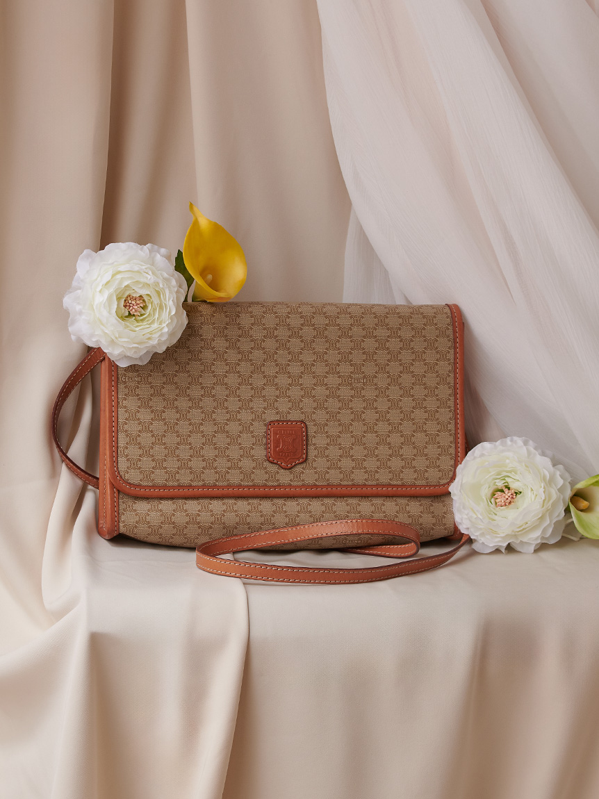 レア ヴィンテージ モノグラム ショルダー CELINE マカダムモノグラムショルダー(ヴィンテージバッグ