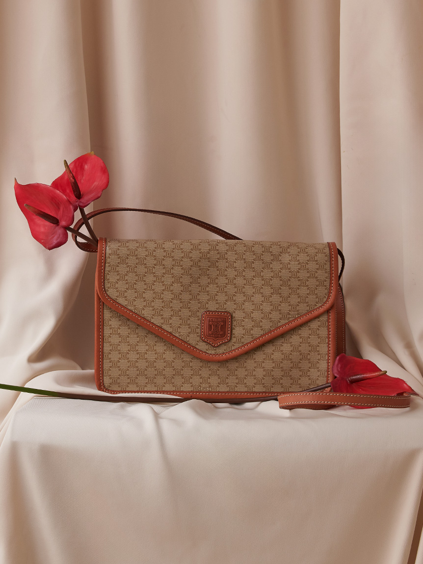 CELINE マカダムモノグラムショルダー(ヴィンテージバッグ