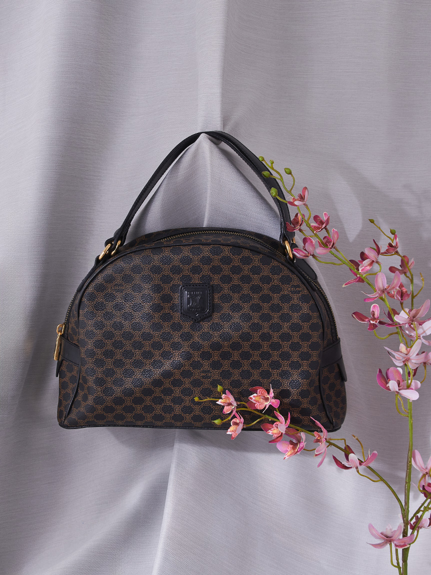CELINE マカダムモノグラムハンドバッグ(ヴィンテージバッグ