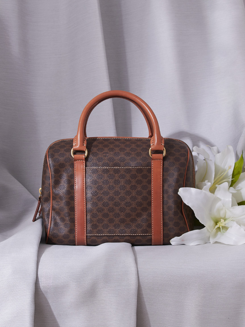 CELINE マカダムモノグラムボストン ミディアムサイズ(ヴィンテージ