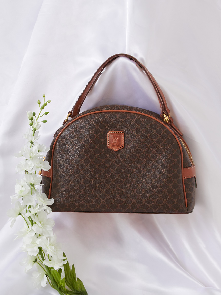CELINE マカダムモノグラムハンドバッグ(ヴィンテージバッグ