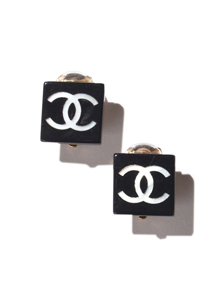 CHANELココマークスクエアイヤリング
