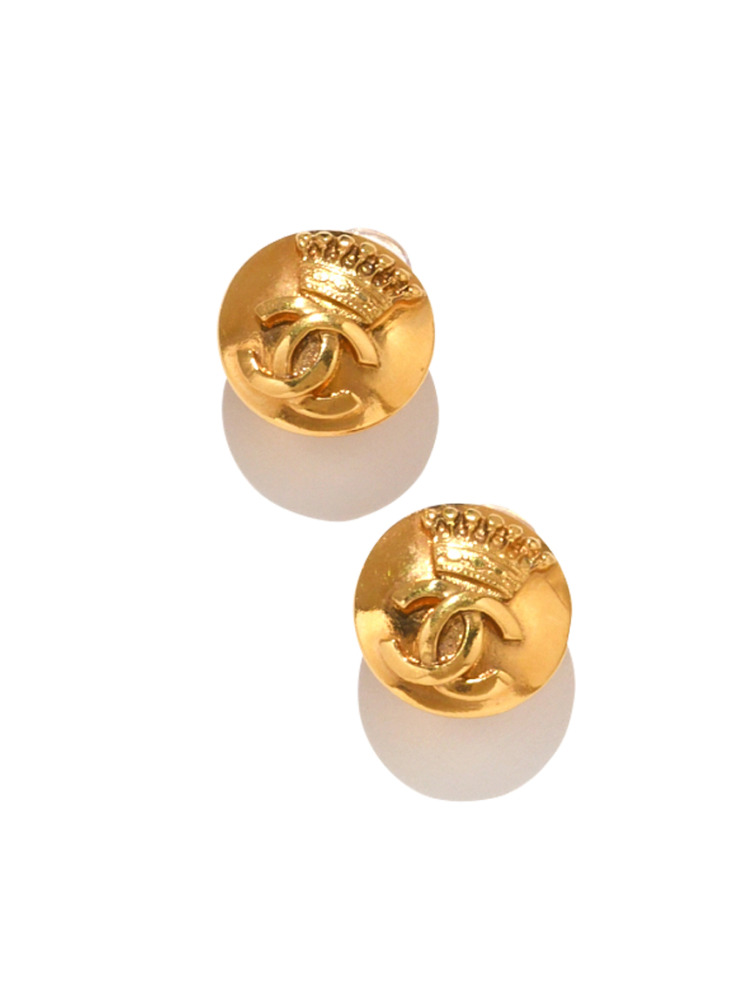 CHANELココマーク王冠イヤリング