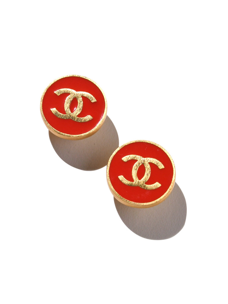 CHANELココマークカラーイヤリング