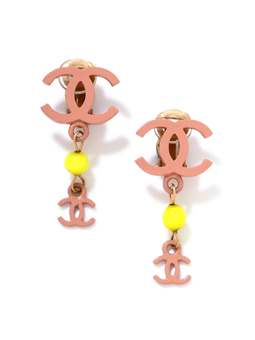 CHANELダブルココマークイヤリング