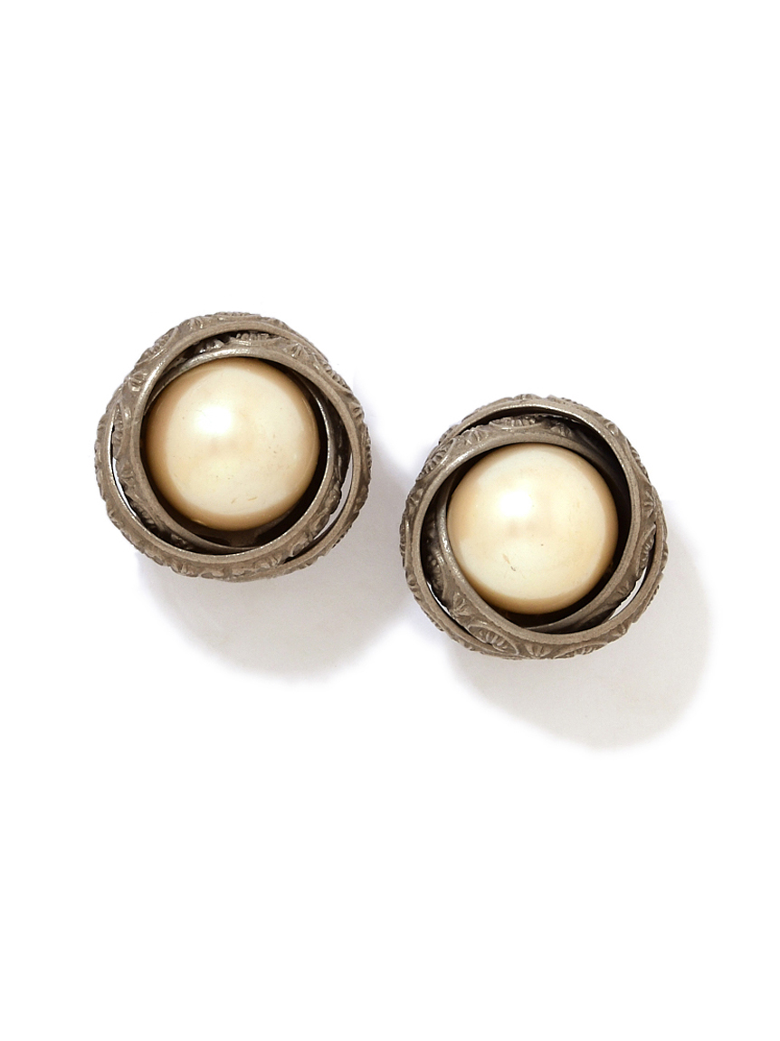 VINTAGEパールイヤリング