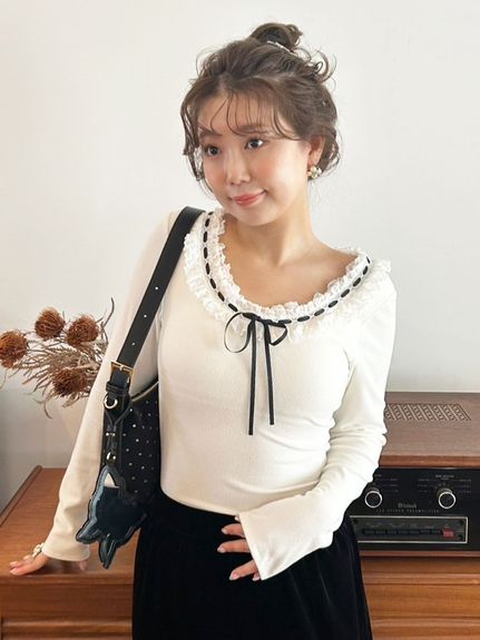 美品！LILY BROWN × ANNA SUIバリエーションボディースーツ LILY BROWN ANNA SUI コラボ ボディースーツ セール】【LILY