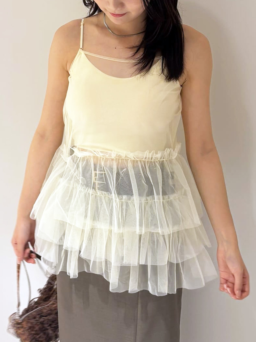 lilybrownフリルキャミソール LILY BROWN｜レースフリルキャミトップス | Rakuten Fashion