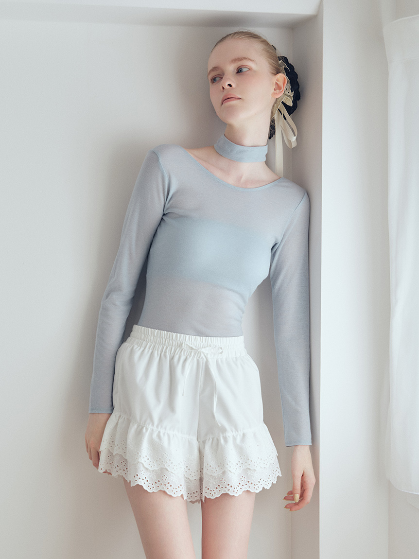 LILY BROWN Lingerie】バンドゥ付き2wayボディスーツ(Tシャツ