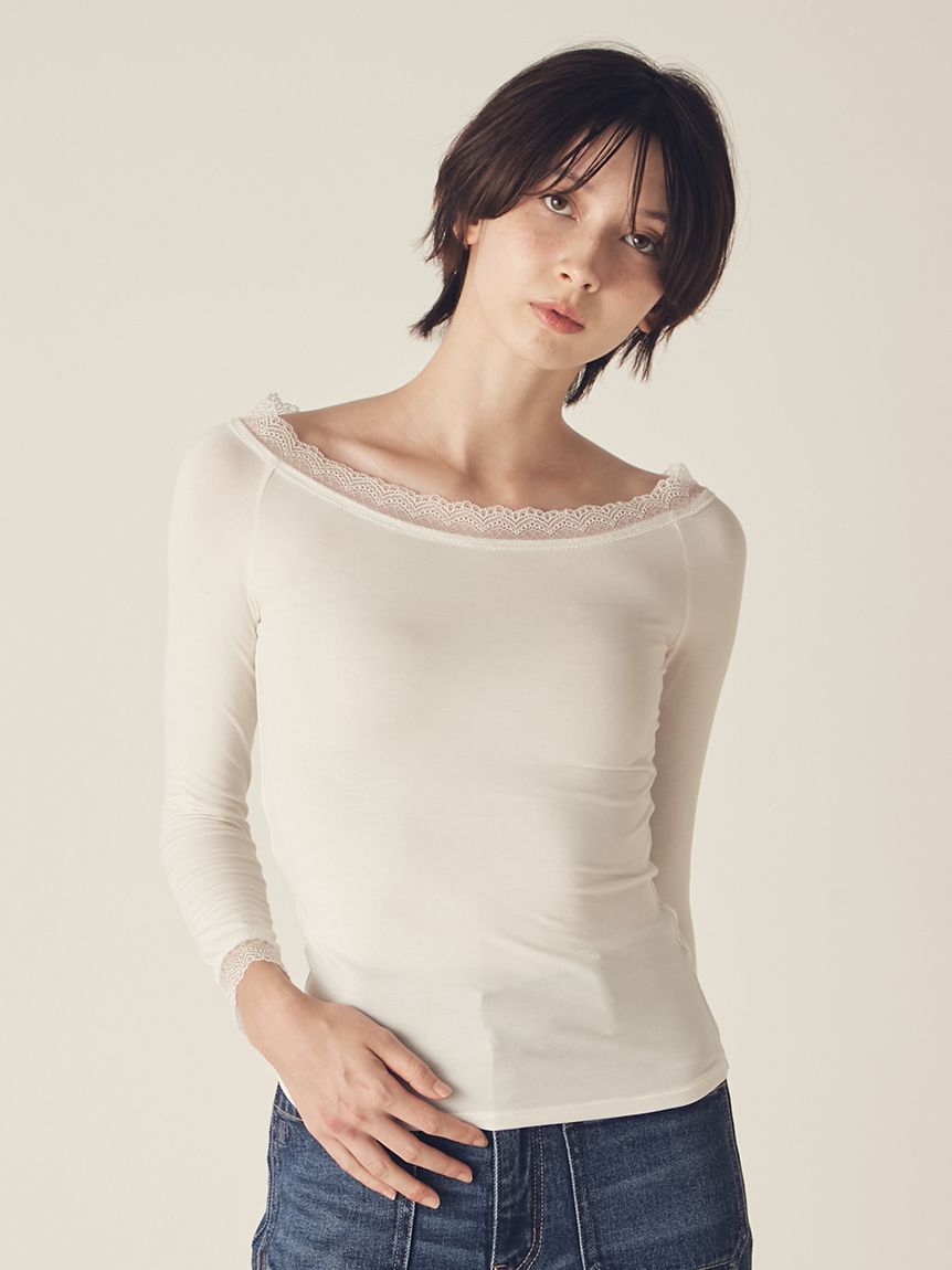 LILY BROWN Lingerie】メルティヒートオフショルダー（吸湿発熱機能付