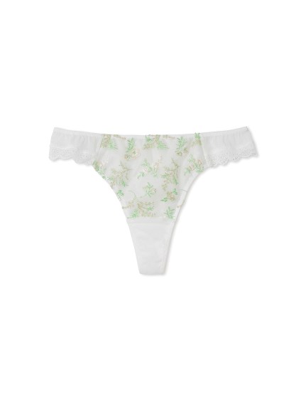 LILY BROWN Lingerie】ミモザ エンブロイダリーレース ソング(ショーツ