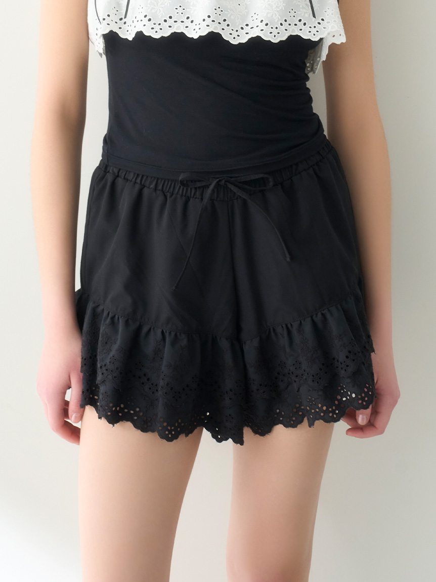 LILY BROWN Lingerie】レーシーショートパンツ(セットアップ