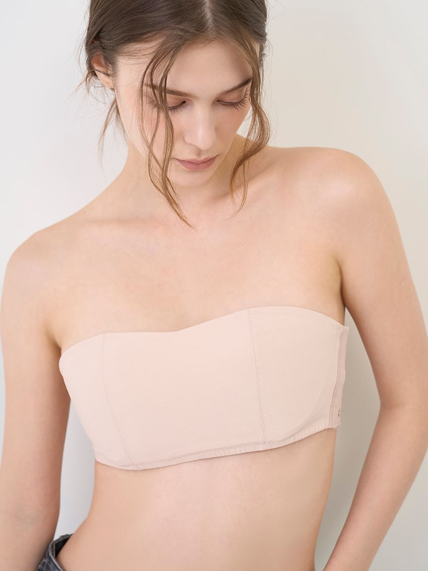 LILY BROWN Lingerie】シアーファンデ ストラップレスブラ(ブラ