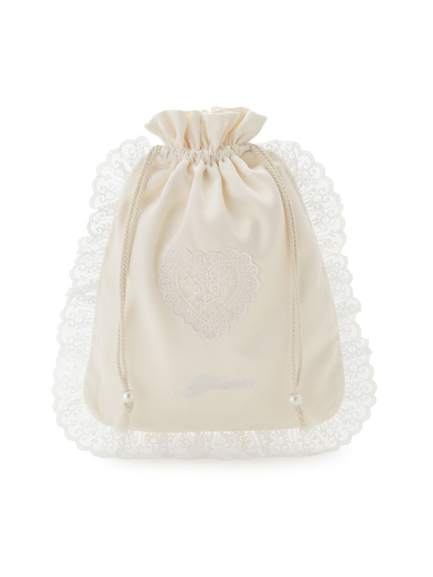 LILY BROWN Lingerie】Love letterサテンレースポーチ(雑貨