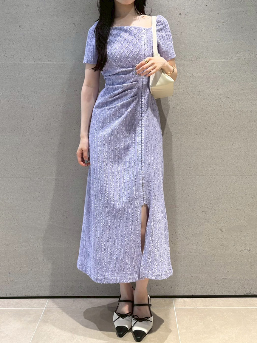 デコルテカットワンピース(マキシ・ロングワンピース)｜ワンピース