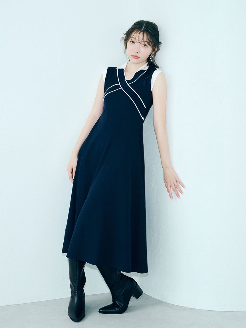 LILY BLOWN ワンピース クロスカラーワンピース(マキシ・ロングワンピース)｜ワンピース