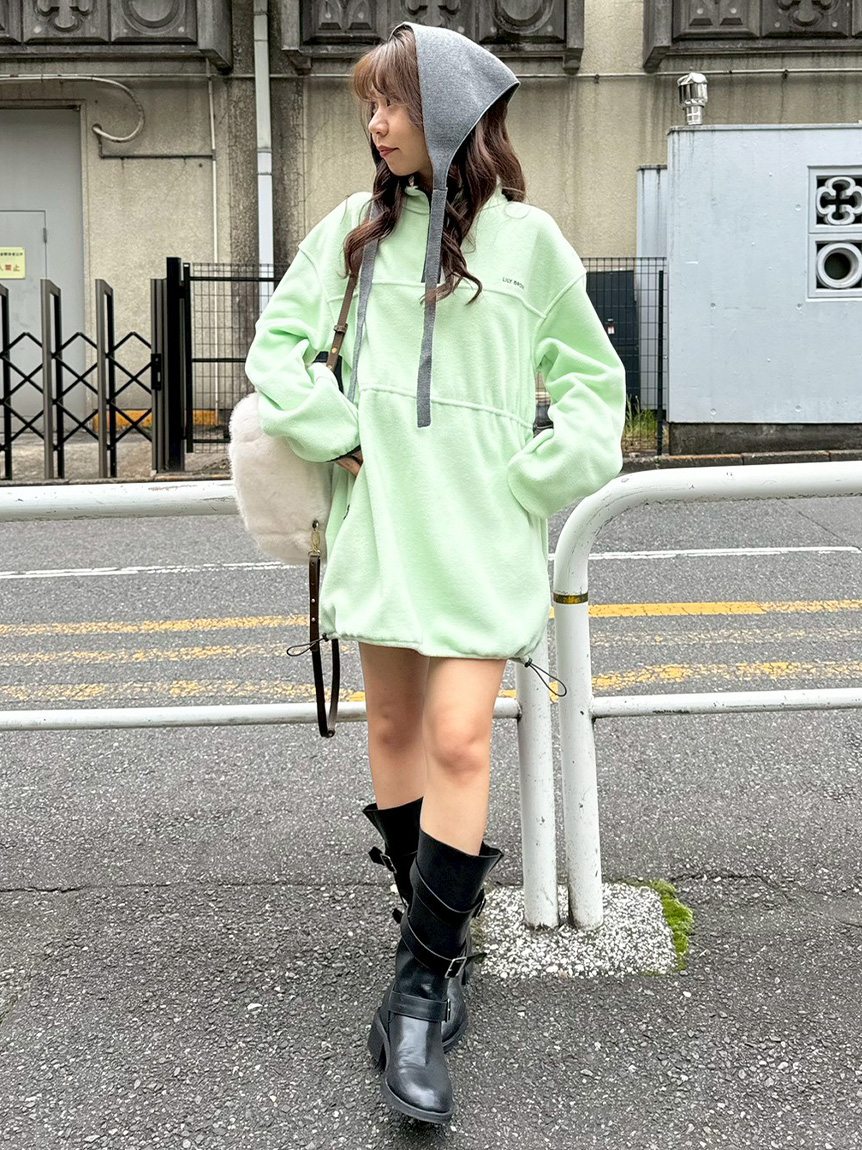 フリースワンピース(ミニワンピース)｜ワンピース｜LILY BROWN（リリー