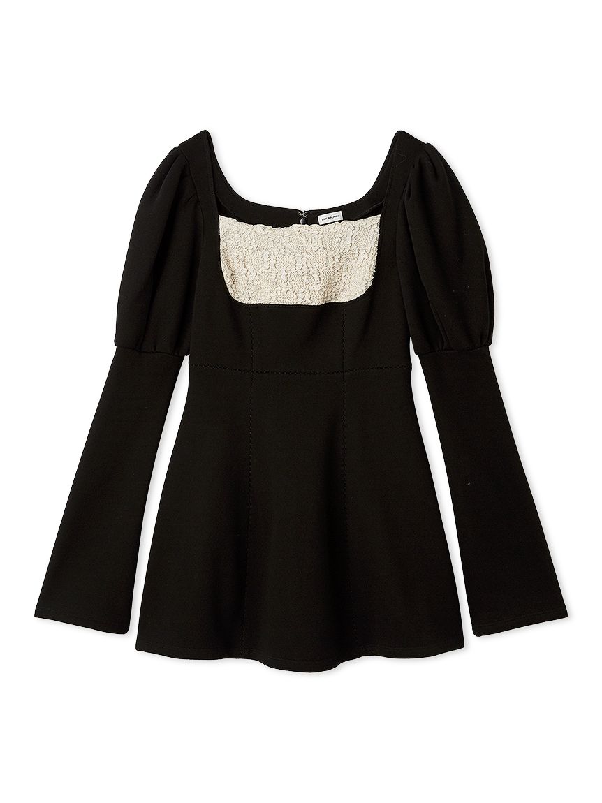 リリーブラウン　ロココ調スウェットミニワンピース　新品未使用 ロココ調スウェットミニワンピース(ミニワンピース)｜ワンピース｜LILY