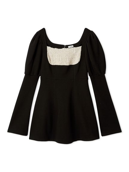 Lilybrownロココ調スウェットミニワンピース　リリーブラウン ロココ調スウェットミニワンピース(ミニワンピース)｜ワンピース｜LILY