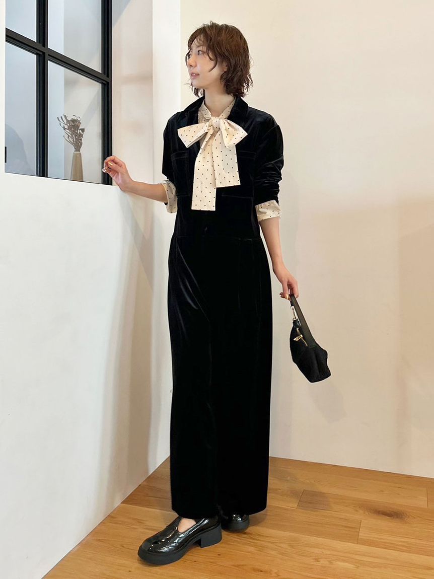 WEB限定00サイズ】ベロアジャンプスーツ(ピアス)｜アクセサリー｜LILY