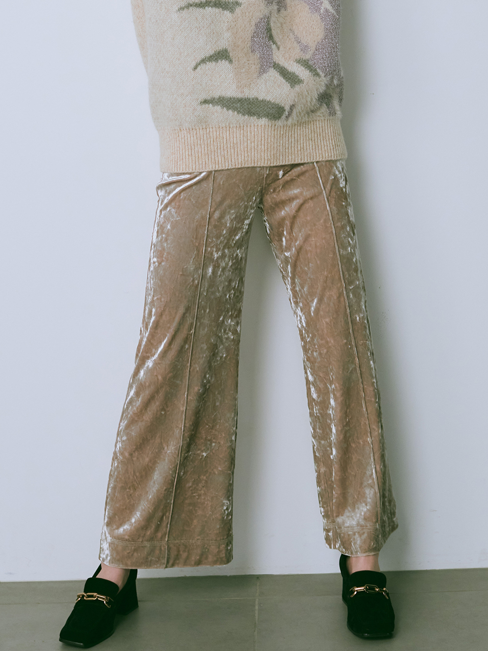 リラックスベロアパンツ