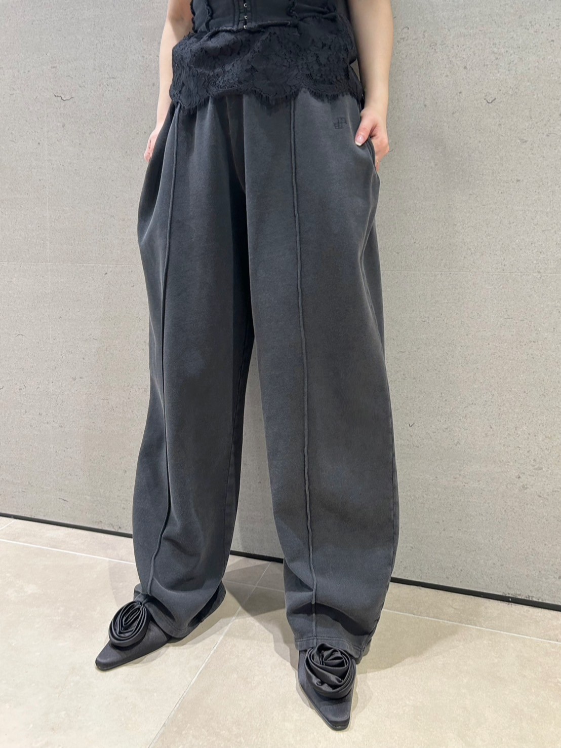 WEB限定00サイズ】スウェットワイドパンツ(ロングパンツ