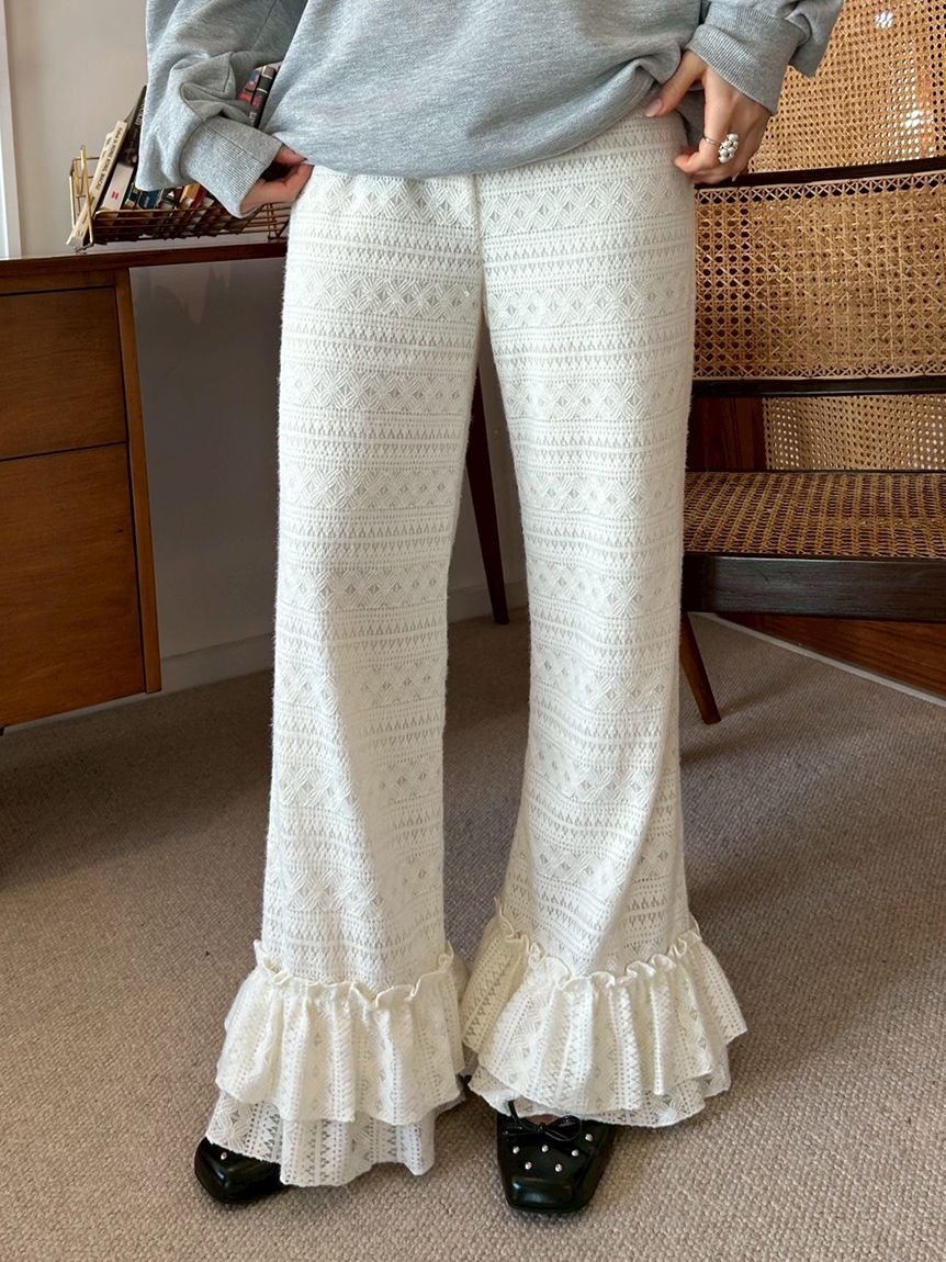 リリーブラウン★バリエーションフリルパンツ バリエーションフリルパンツ(ロングパンツ)｜パンツ｜LILY BROWN