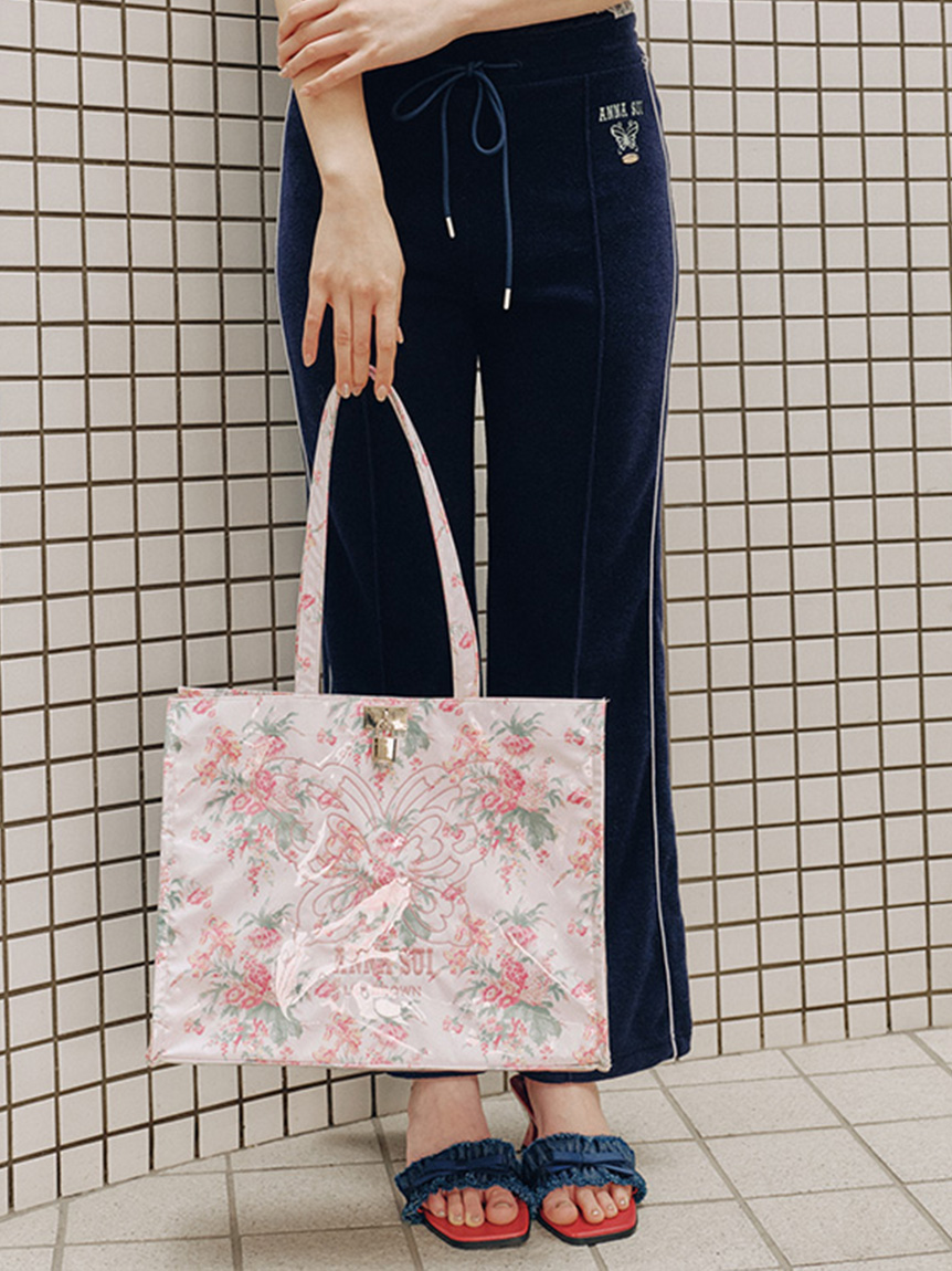 LILY BROWN×ANNA SUI】サイドラインパイルパンツ(ロングパンツ