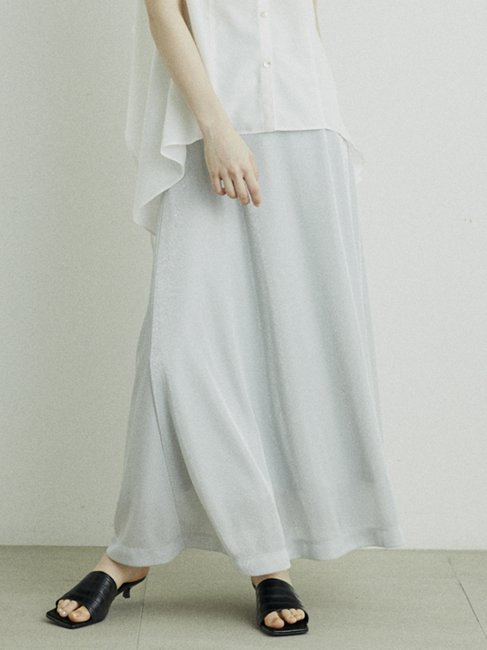 グリッターaラインスカート ロングスカート スカート Lily Brown リリーブラウン の通販サイト 公式