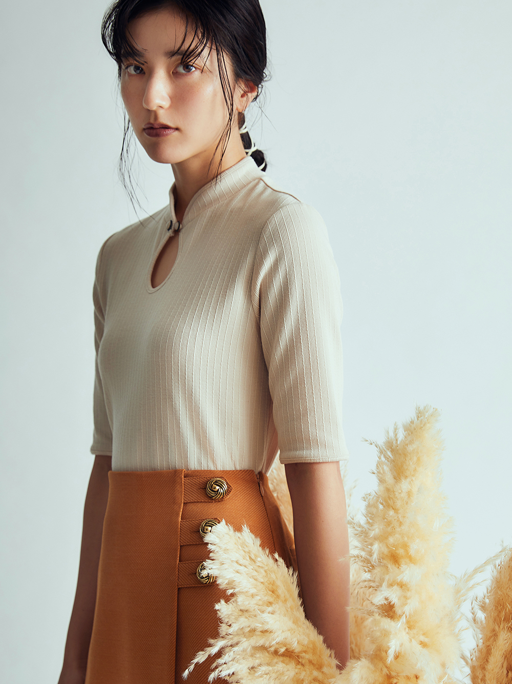 チャイナカットトップス