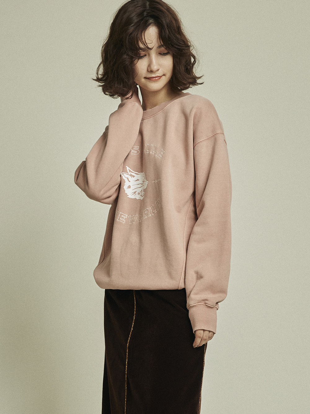 meowロゴスウェット