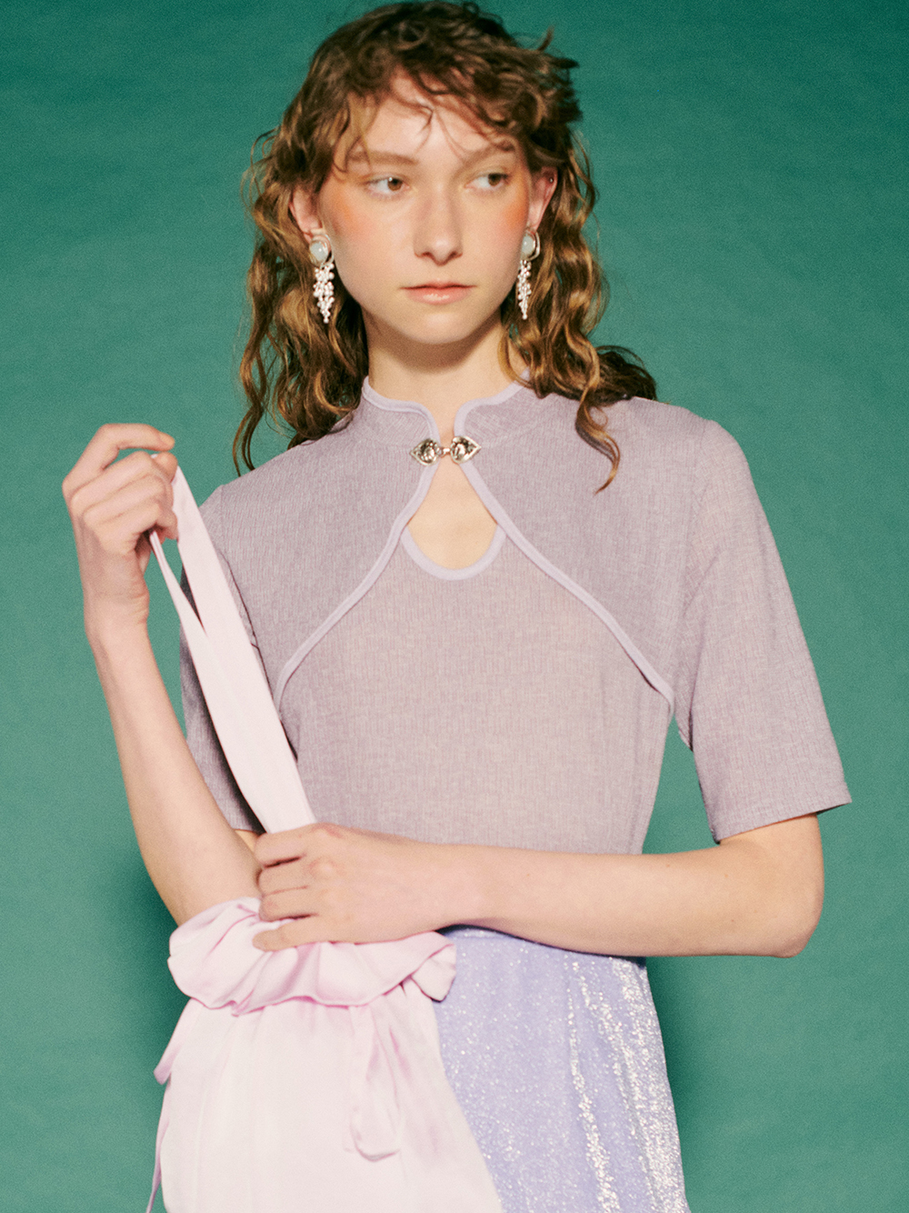 チャイナディティールトップス ブラウス トップス Lily Brown リリーブラウン の通販サイト 公式