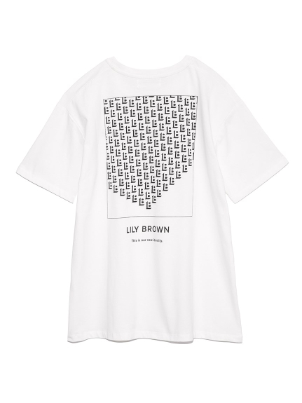 LILYBROWNモノグラムTシャツ(WHT-F)