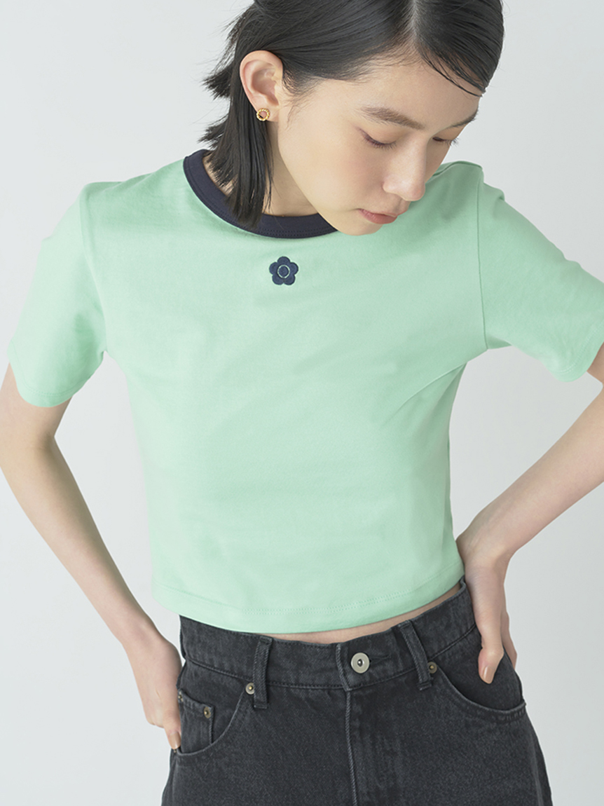 【LILY BROWN×MARY QUANT】バリエーションクロップドTシャツ